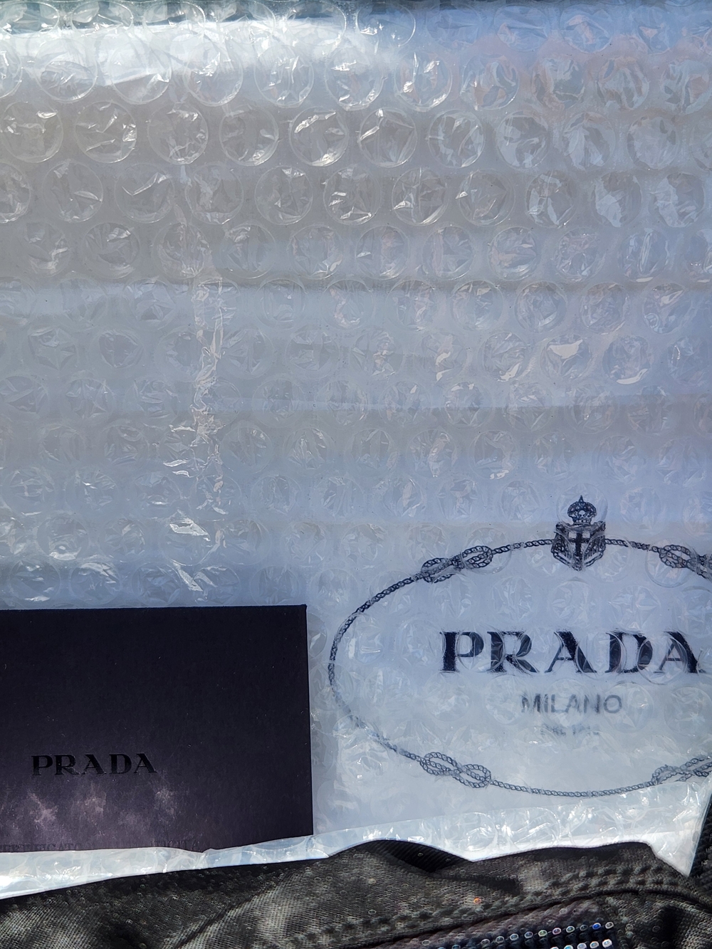 RESERVED! Prada Authentic Pouch & Floral Print Tablet Sleeve W Charms Bundle NIB - Picture 16 of 16